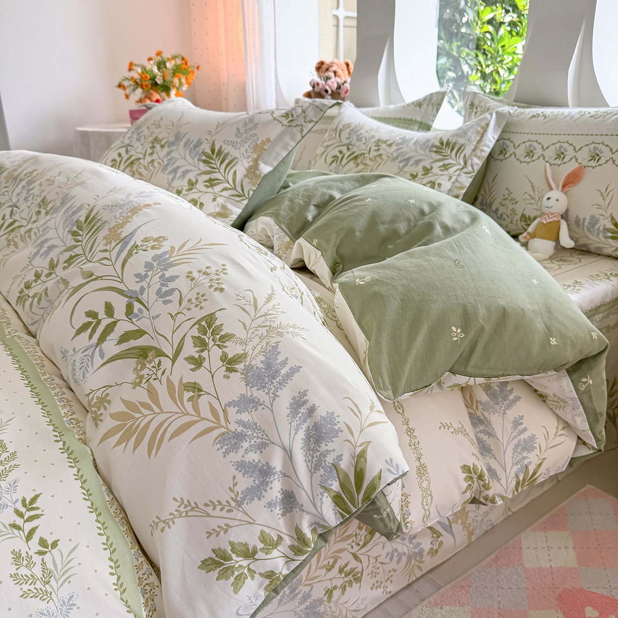 91家纺网 家纺一手货源 找家纺 （总）壹贝家纺2025新款全棉四件套(喷气工艺)(高品质)(花型持续更新)(接受各种预定尺寸)