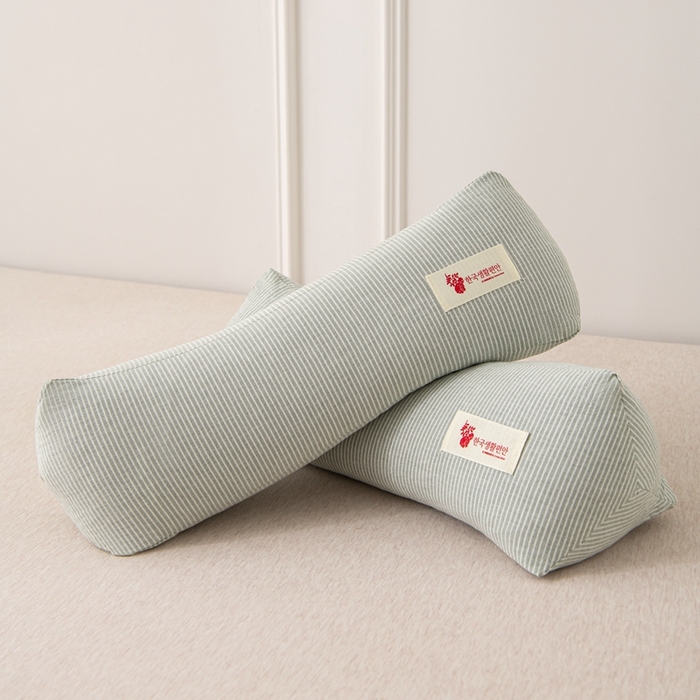 91家纺网 家纺一手货源 找家纺 大熊枕芯 2025新款全棉纯棉精梳棉全荞麦壳颈椎枕成人腰靠枕午睡枕头枕芯 精梳棉三角荞麦枕-绿 40x15x8cm/只