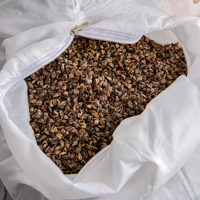 91家纺网 家纺一手货源 找家纺 大熊枕芯 2025新款全棉纯棉三角兔子荞麦枕全荞麦壳颈椎枕午睡护颈枕头枕芯 三角兔-小熊粉 50x15x15cm/只