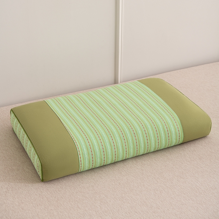 91家纺网 家纺一手货源 找家纺 大熊枕芯 2025新款全棉纯棉3d宫廷荞麦枕全荞麦壳枕头枕芯 3d宫廷荞麦枕-翠绿 35x55cm/对