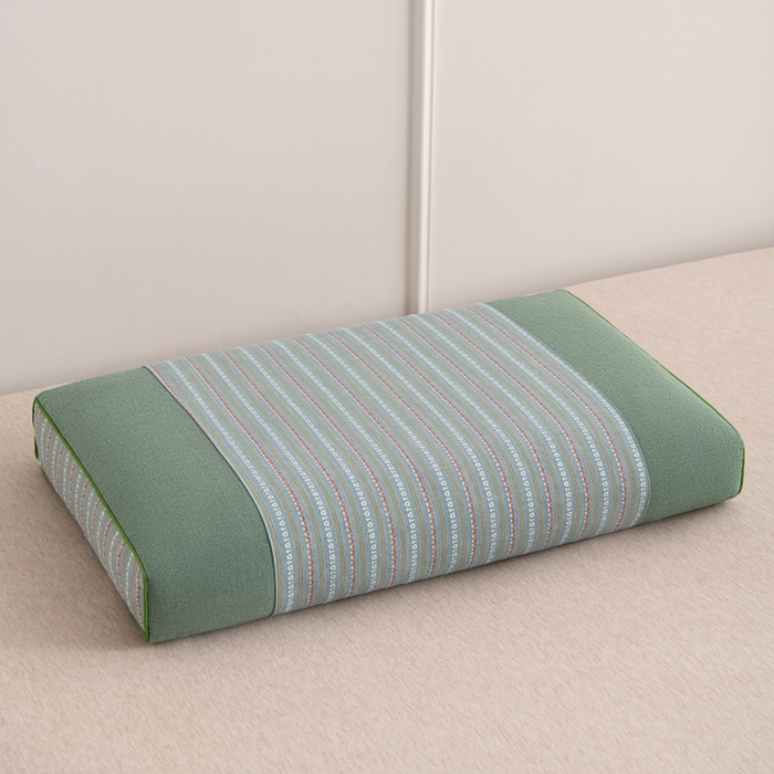 91家纺网 家纺一手货源 找家纺 大熊枕芯 2025新款全棉纯棉3d宫廷荞麦枕全荞麦壳枕头枕芯 3d宫廷荞麦枕-深蓝 35x55cm/对