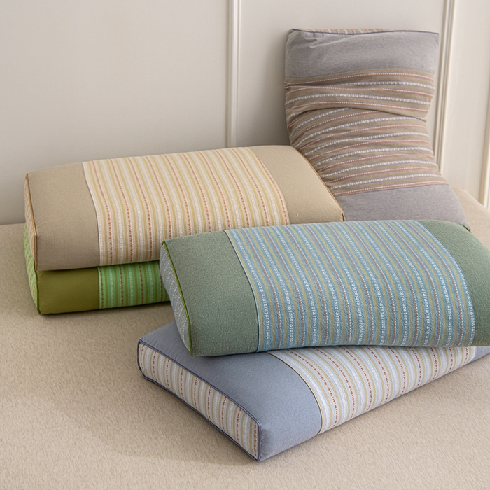 91家纺网 家纺一手货源 找家纺 大熊枕芯 2025新款全棉纯棉3d宫廷荞麦枕全荞麦壳枕头枕芯 组合图仅供参考 35x55cm/只