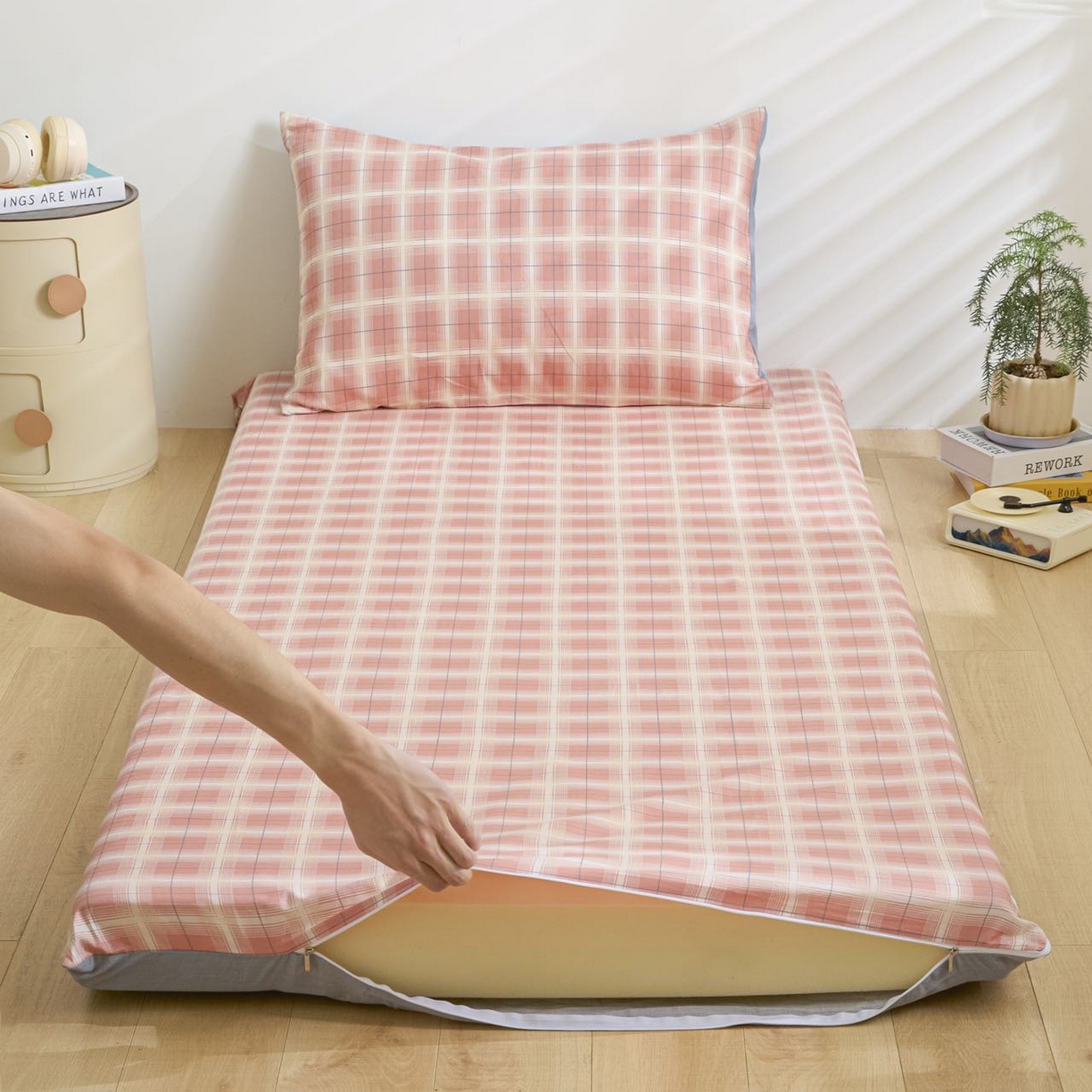 91家纺网 家纺一手货源 找家纺 （总）如约2025新款12868学生季床垫套