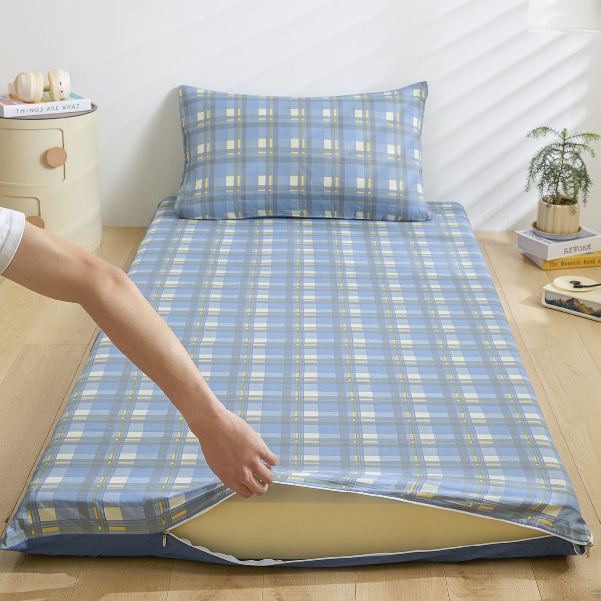 91家纺网 家纺一手货源 找家纺 （总）如约2025新款12868学生季床垫套