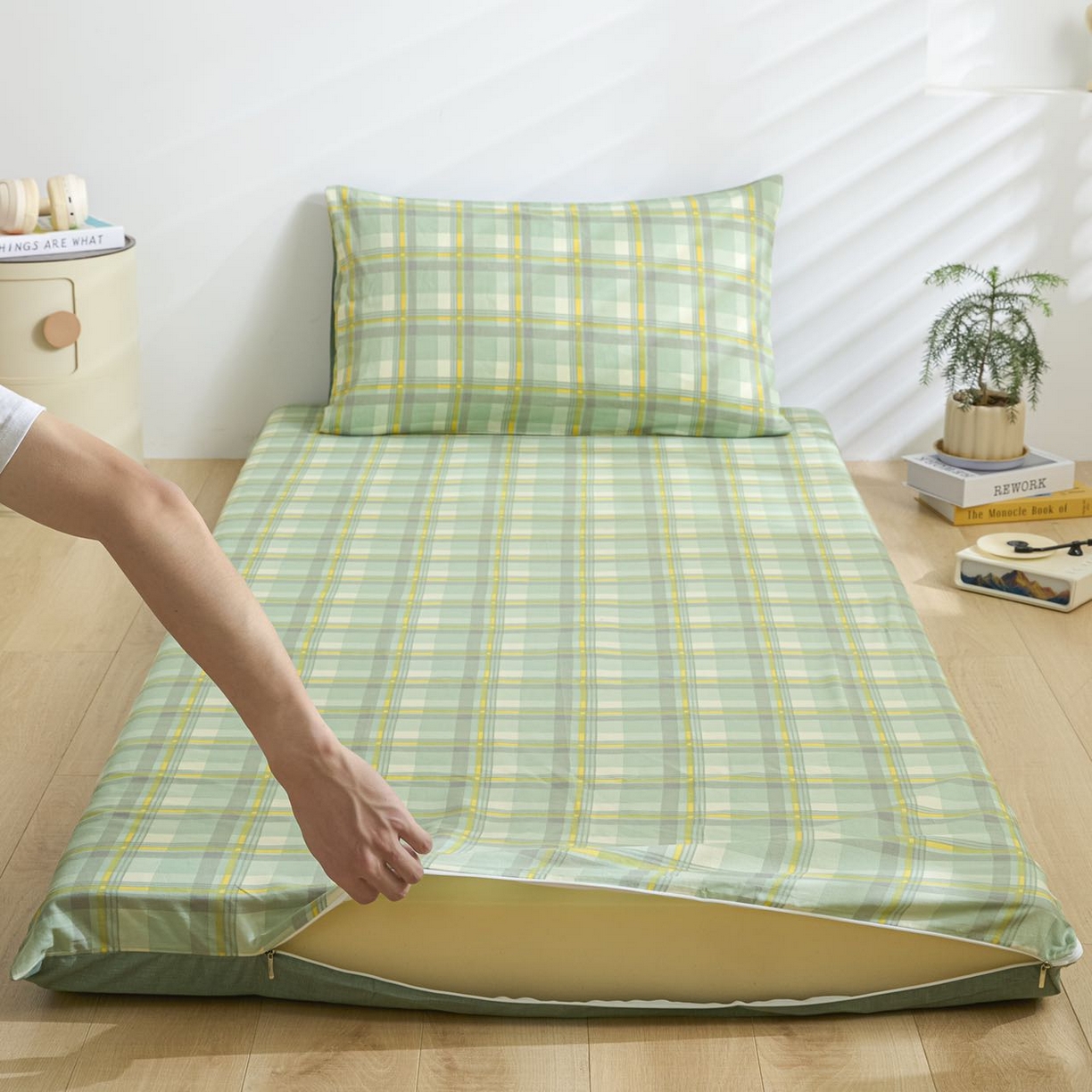 91家纺网 家纺一手货源 找家纺 （总）如约2025新款12868学生季床垫套