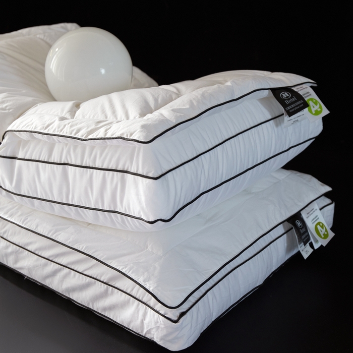 91家纺网 家纺一手货源 找家纺 御眠纺 2025新款七星级酒店护颈椎羽绒枕分区养生羽绒枕 伯爵养生羽绒枕48*74