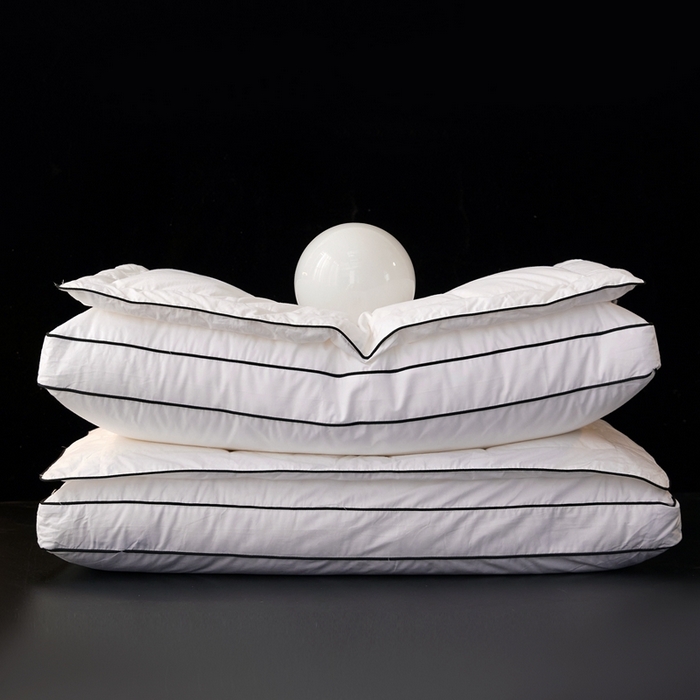 91家纺网 家纺一手货源 找家纺 御眠纺 2025新款七星级酒店护颈椎羽绒枕分区养生羽绒枕 伯爵养生羽绒枕48*74