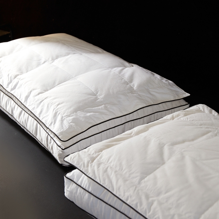 91家纺网 家纺一手货源 找家纺 （总）御眠纺 2025新款七星级酒店护颈椎羽绒枕分区养生羽绒枕