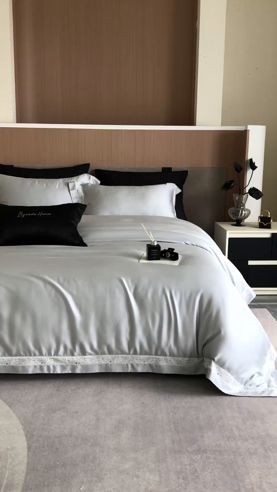 91家纺网 家纺一手货源 找家纺 （总）馨蕊家居 2025春夏新品LF兰精天丝四件套-森蔓