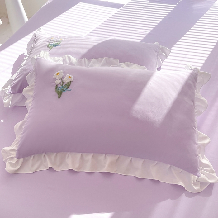 91家纺网 家纺一手货源 找家纺 （总）雨菲家纺 2025新款学生季水洗棉毛巾绣花枕套