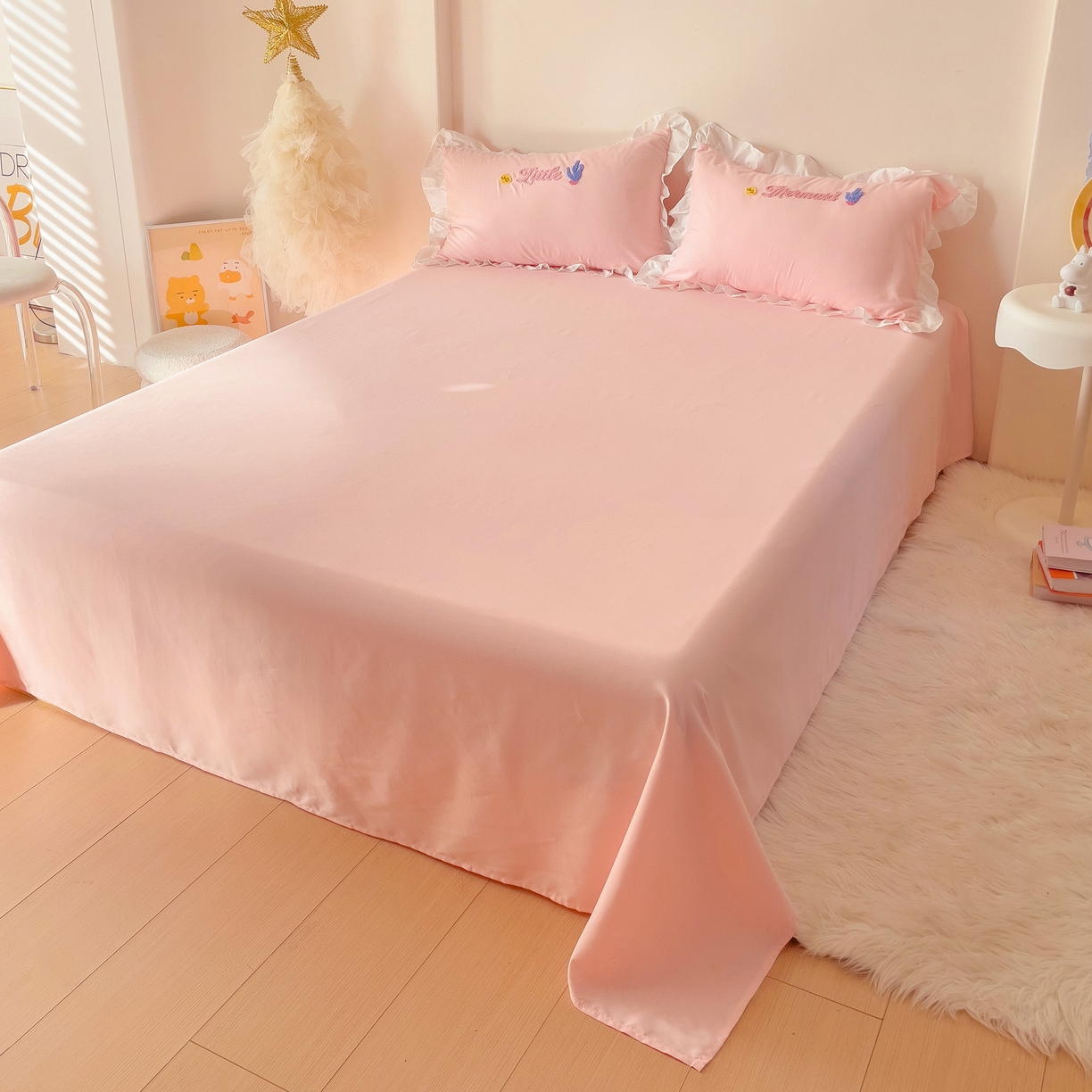 91家纺网 家纺一手货源 找家纺 （总）雨菲家纺 2025新款学生季水洗棉床单