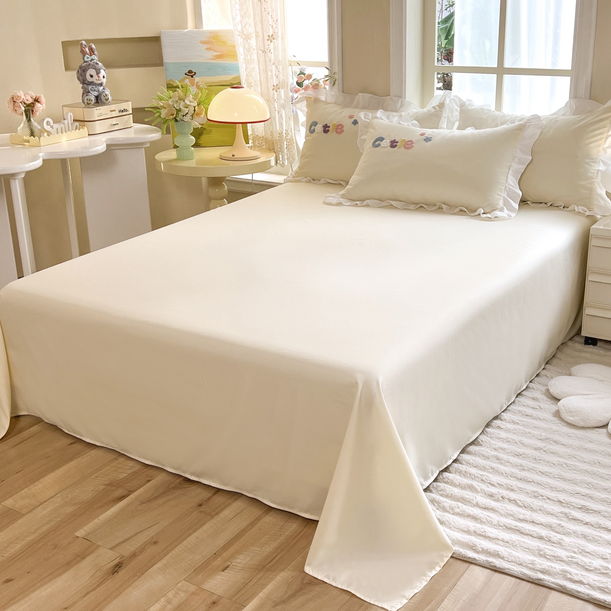 91家纺网 家纺一手货源 找家纺 （总）雨菲家纺 2025新款学生季水洗棉床单