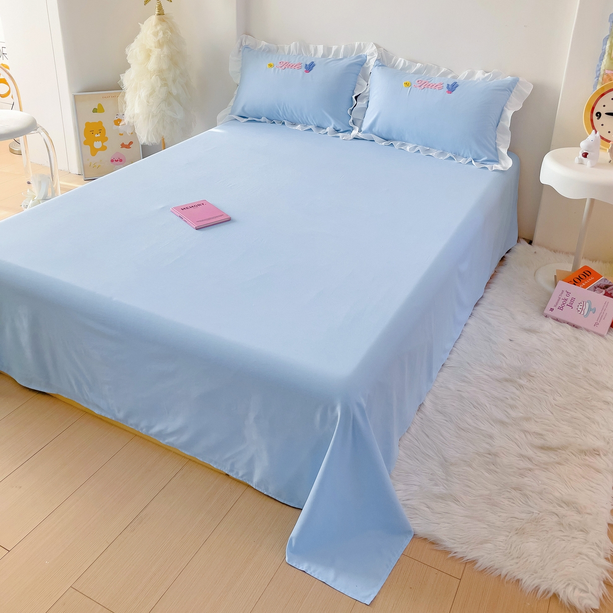 91家纺网 家纺一手货源 找家纺 （总）雨菲家纺 2025新款学生季水洗棉床单