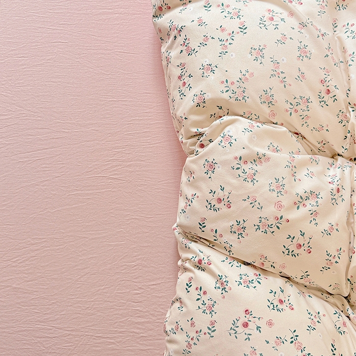 91家纺网 家纺一手货源 找家纺 妖妖2025新款软糯水洗棉四件套 春山慢寻