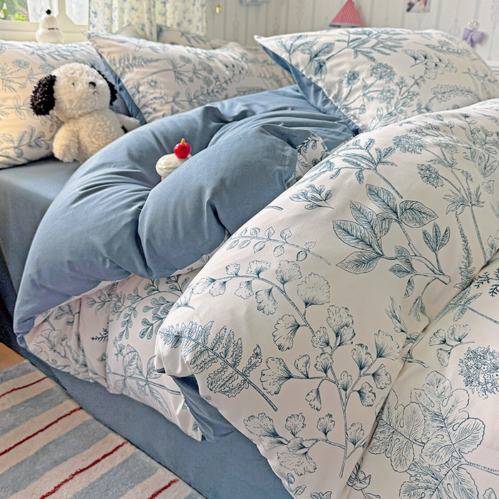 妖妖2025新款软糯水洗棉四件套 春野集