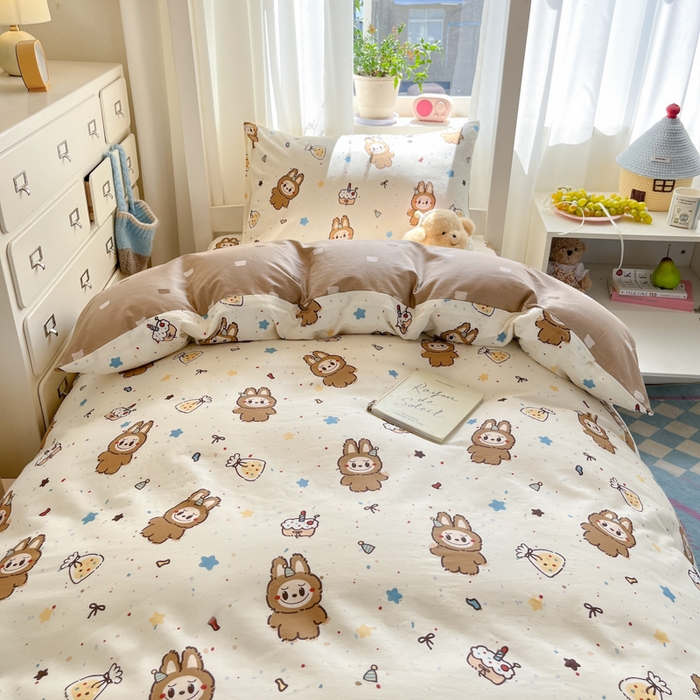 91家纺网 家纺一手货源 找家纺 （总）寻米 2025新款全棉印花学生季学生三件套