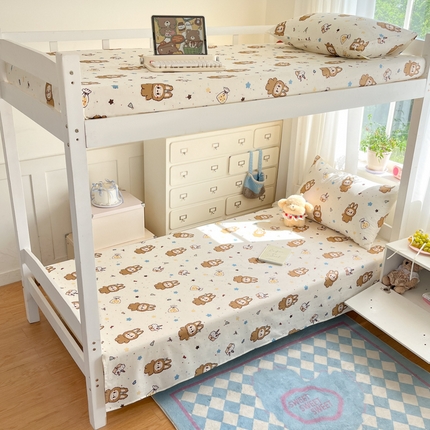 （总）寻米 2025新款全棉纯棉印花学生季学生单床单单品床单床单单件