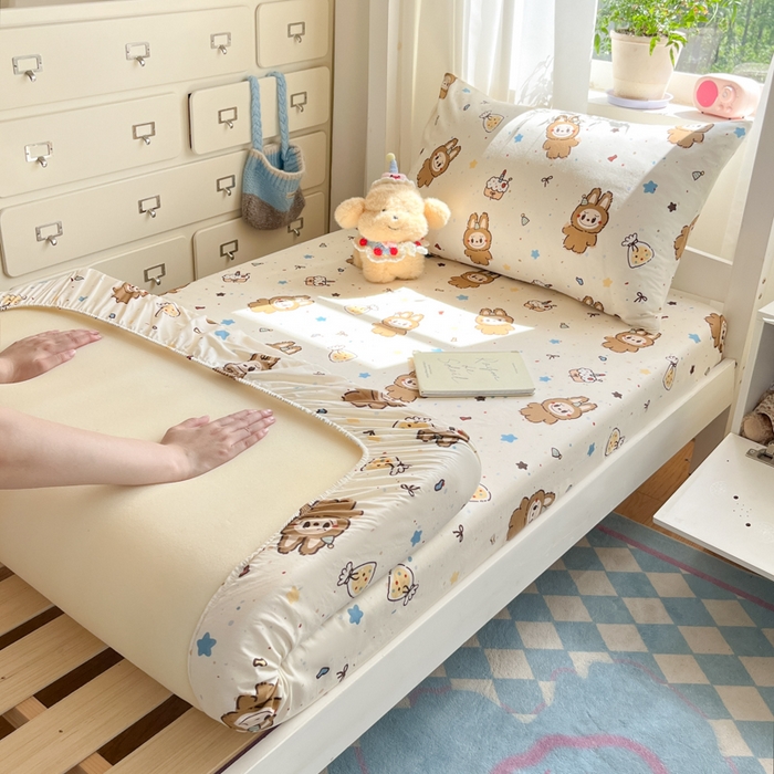 91家纺网 家纺一手货源 找家纺 （总）寻米 2025新款全棉纯棉印花学生季学生单床笠单品床笠床笠单件