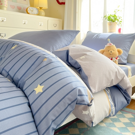 91家纺网 家纺一手货源 找家纺 （总）寻米 2025新款全棉印花学生季学生三件套