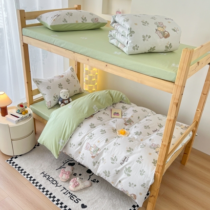 91家纺网 家纺一手货源 找家纺 （总）红馆 2025新款开学季三件套学生上下铺