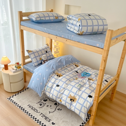 91家纺网 家纺一手货源 找家纺 （总）红馆 2025新款开学季三件套学生上下铺