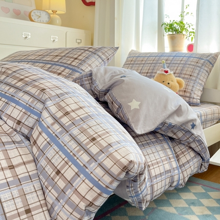 91家纺网 家纺一手货源 找家纺 （总）寻米 2025新款全棉印花学生季学生三件套