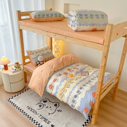 91家纺网 家纺一手货源 找家纺 （总）红馆 2025新款开学季三件套学生上下铺