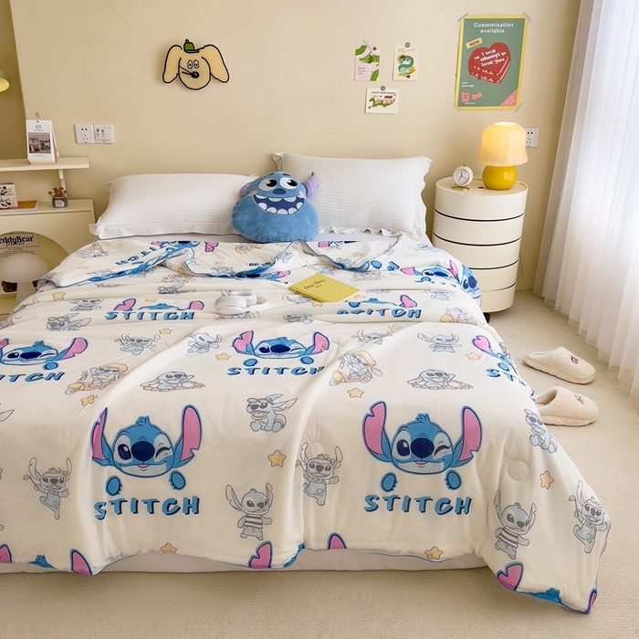 91家纺网 家纺一手货源 找家纺 （总）米菲 2024新款A类凉感丝印花夏被夏凉被被芯-迪士尼系列