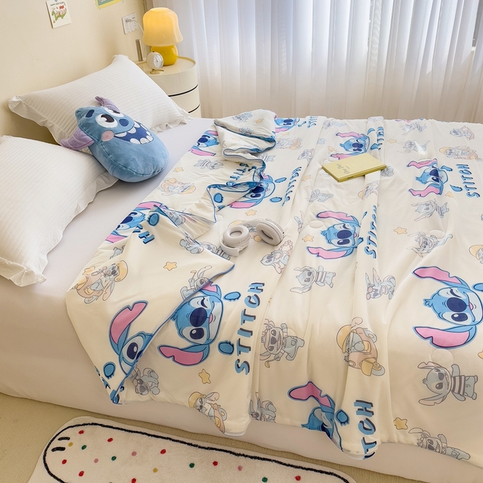 91家纺网 家纺一手货源 找家纺 （总）米菲 2024新款A类凉感丝印花夏被夏凉被被芯-迪士尼系列