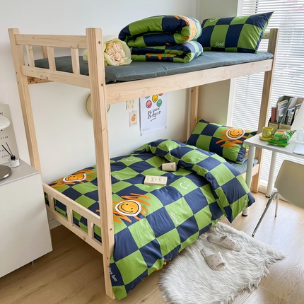 91家纺网 家纺一手货源 找家纺 （总）红馆 2025新款开学季三件套学生上下铺