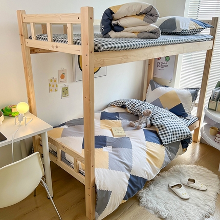 91家纺网 家纺一手货源 找家纺 （总）红馆 2025新款开学季三件套学生上下铺