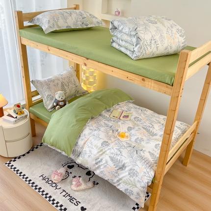 91家纺网 家纺一手货源 找家纺 （总）红馆 2025新款开学季三件套学生上下铺