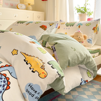 91家纺网 家纺一手货源 找家纺 （总）寻米 2025新款全棉印花学生季学生三件套