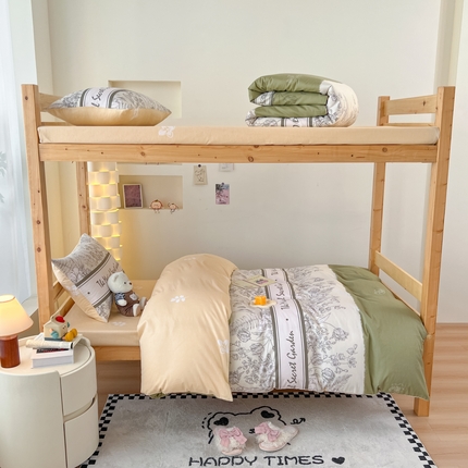 91家纺网 家纺一手货源 找家纺 （总）红馆 2025新款开学季三件套学生上下铺