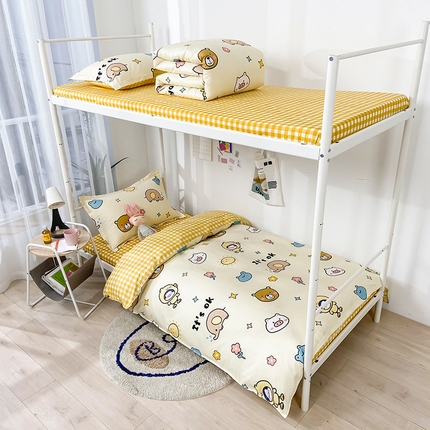 91家纺网 家纺一手货源 找家纺 （总）红馆 2025新款开学季三件套学生上下铺