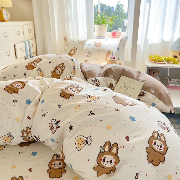 91家纺网 家纺一手货源 找家纺 （总）寻米 2025新款全棉印花学生季学生三件套