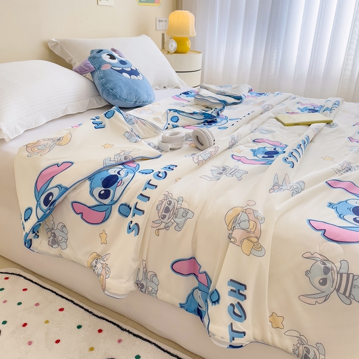 91家纺网 家纺一手货源 找家纺 （总）米菲 2024新款A类凉感丝印花夏被夏凉被被芯-迪士尼系列