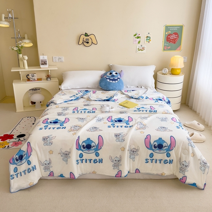 91家纺网 家纺一手货源 找家纺 （总）米菲 2024新款A类凉感丝印花夏被夏凉被被芯-迪士尼系列