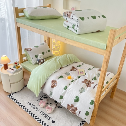 91家纺网 家纺一手货源 找家纺 （总）红馆 2025新款开学季三件套学生上下铺