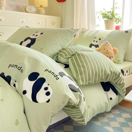 91家纺网 家纺一手货源 找家纺 （总）寻米 2025新款全棉印花学生季学生三件套