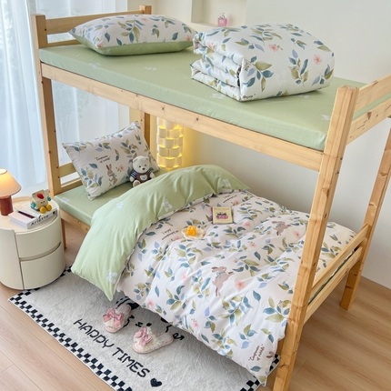 91家纺网 家纺一手货源 找家纺 （总）红馆 2025新款开学季三件套学生上下铺