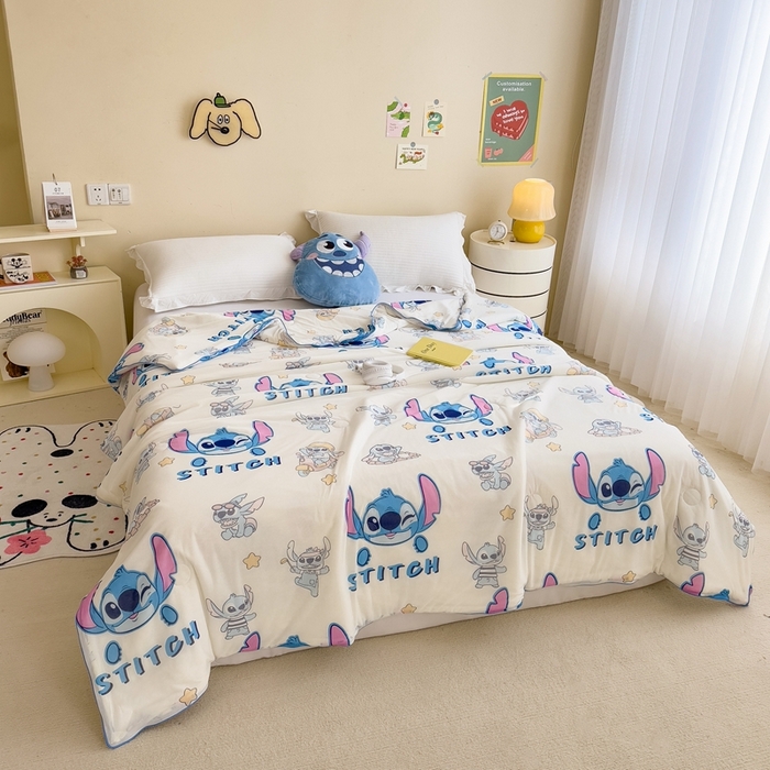 91家纺网 家纺一手货源 找家纺 （总）米菲 2024新款A类凉感丝印花夏被夏凉被被芯-迪士尼系列