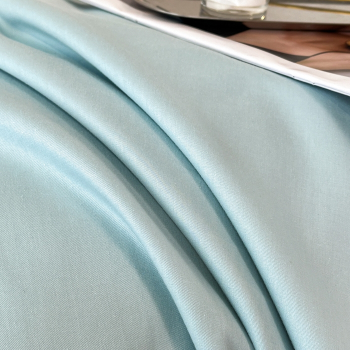 91家纺网 家纺一手货源 找家纺 暖季家纺 2025新款全棉13376单枕套系列 40-纯色天空蓝