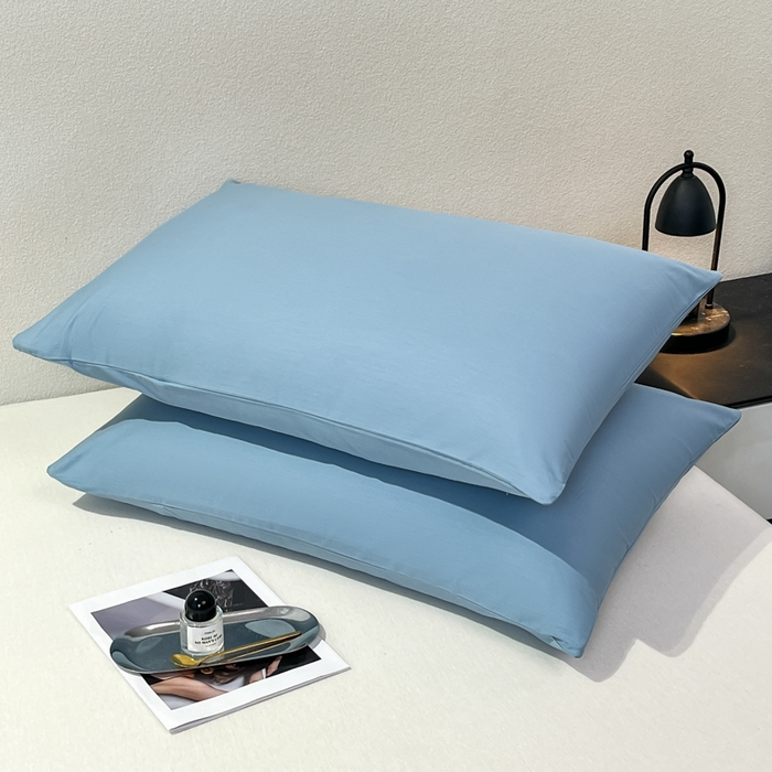 91家纺网 家纺一手货源 找家纺 暖季家纺 2025新款全棉13376单枕套系列 40-纯色海清