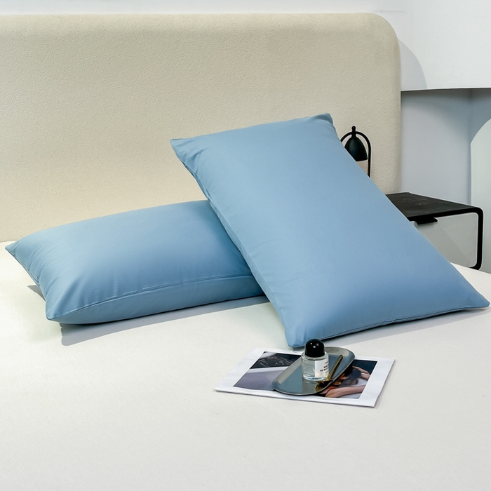 91家纺网 家纺一手货源 找家纺 暖季家纺 2025新款全棉13376单枕套系列 40-纯色海清