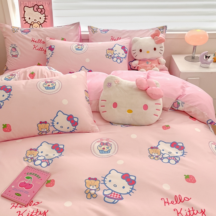 91家纺网 家纺一手货源 找家纺 （总）暮思家居 2025新款正版授权三丽鸥全棉纯棉四件套系列-第三批