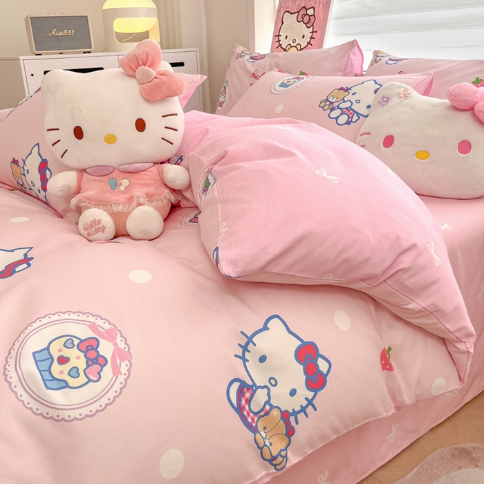 91家纺网 家纺一手货源 找家纺 （总）暮思家居 2025新款正版授权三丽鸥全棉纯棉四件套系列-第三批