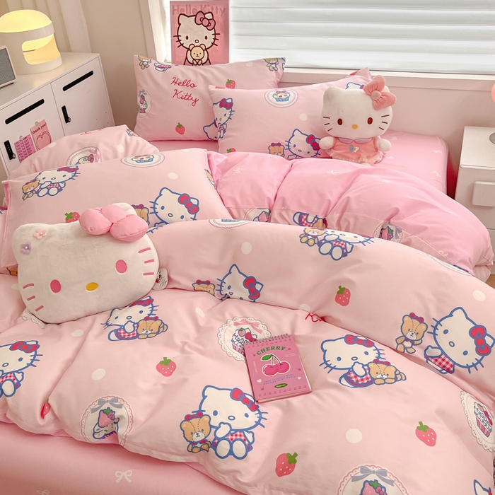 91家纺网 家纺一手货源 找家纺 （总）暮思家居 2025新款正版授权三丽鸥全棉纯棉四件套系列-第三批