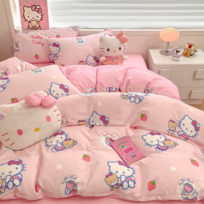 91家纺网 家纺一手货源 找家纺 （总）暮思家居 2025新款正版授权三丽鸥全棉纯棉四件套系列-第三批