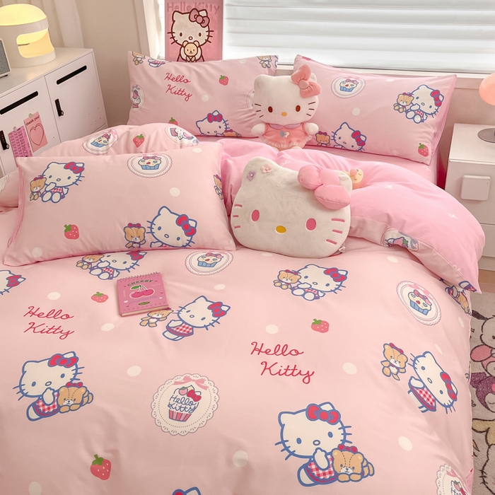 91家纺网 家纺一手货源 找家纺 （总）暮思家居 2025新款正版授权三丽鸥全棉纯棉四件套系列-第三批